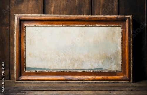 Old wooden frame.