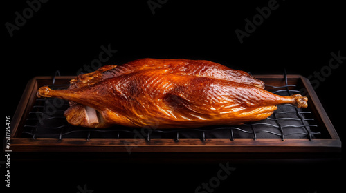 Whole duck trained in smoke photo