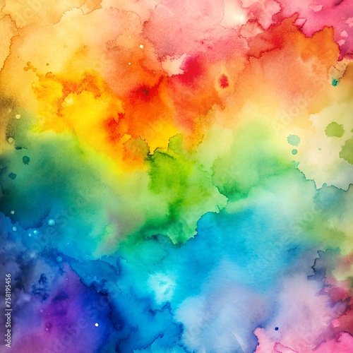 Abstract Watercolor Background: Colorful Splash for Artistic Projects
