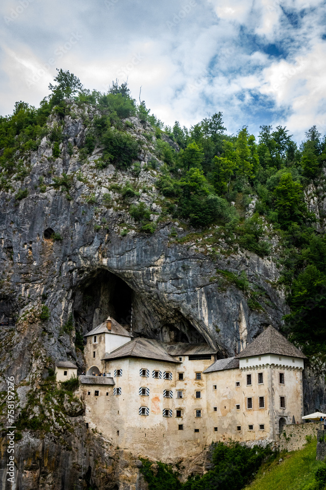 Predjama Castle, Predjamski grad or Grad Predjama » Postojna Cave Park stone castle embedded in the mountain Slovenia