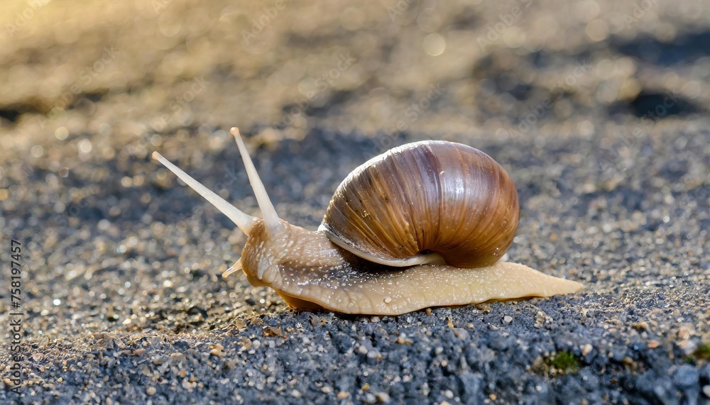 Generated image of snail close up Generated image of snail close up