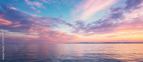 Spectacular Serene Sunset Painting the Ocean Waters with Stunning Colors of Nature © Gular