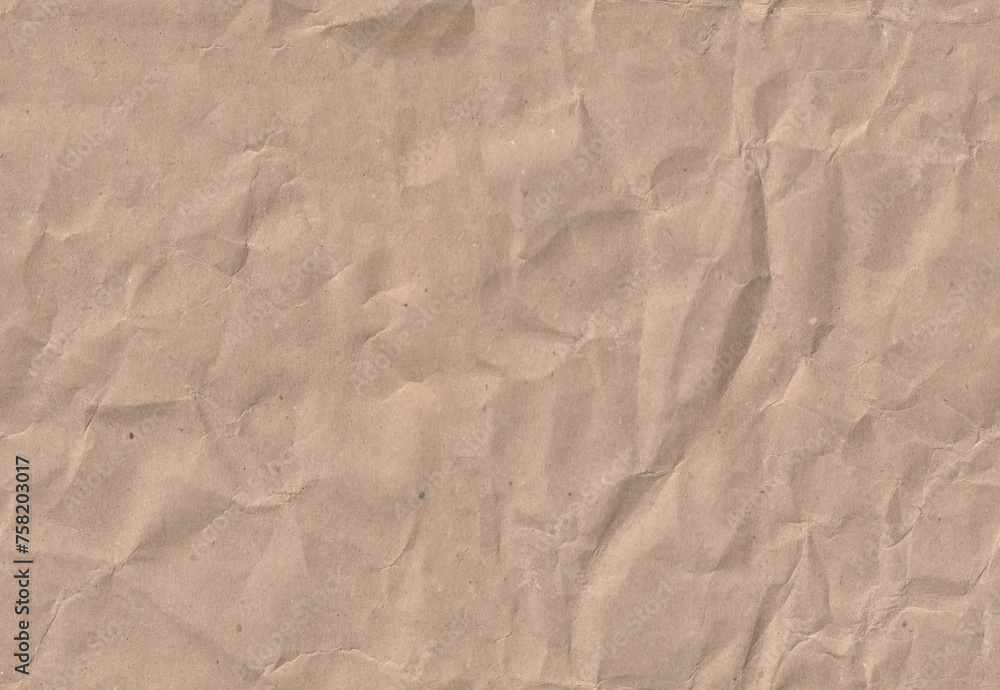 Seamless crumpled craft paper texture. Old scrapbook paperboard. Seamless crumpled craft paper texture. Old scrapbook paperboard.