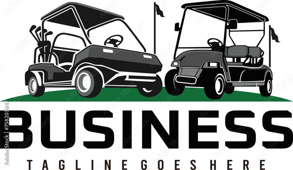 golf chart vector logo design