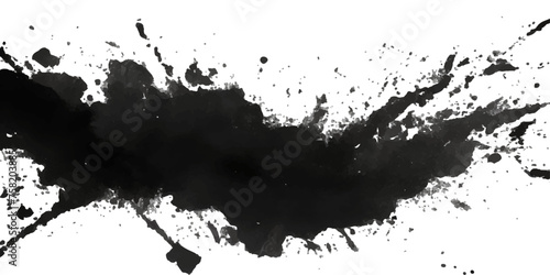 Paint stains black blotch background. Grunge Design Element. Brush Strokes. Vector illustration
