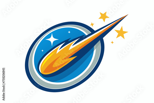 Comet logo vector 