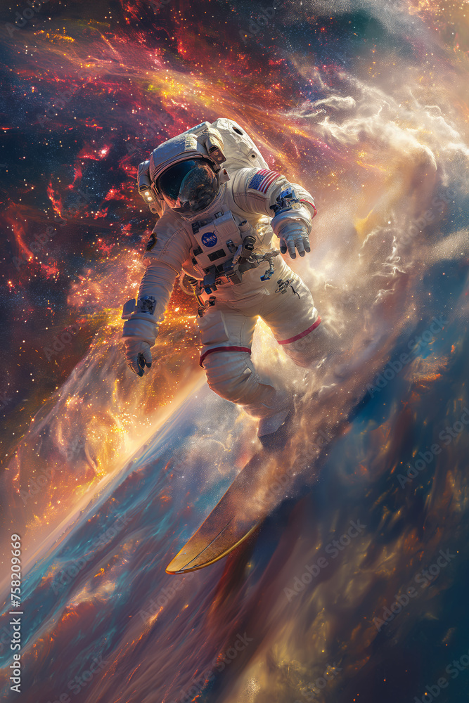 Astronaut surft Astronaut surft