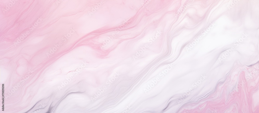Abstract pattern background with white and pink marble texture.