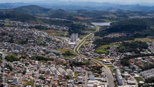 Vista aérea da cidade de Juiz de Fora, MG, Brasil