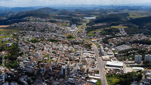Vista aérea da cidade de Juiz de Fora, MG, Brasil