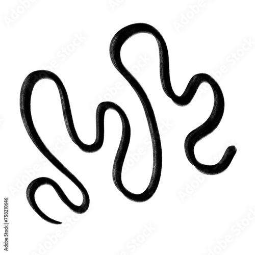 abstract line pen scrible handdraws clip art