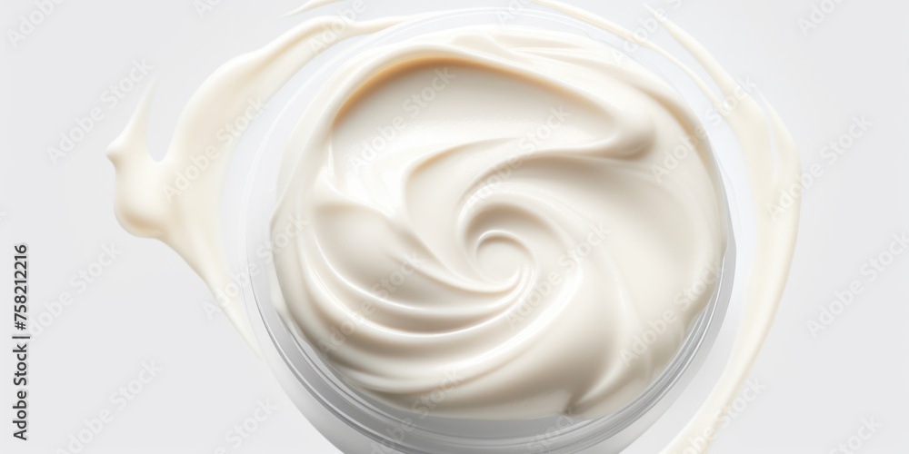 A close up of a bowl of whipped cream. Perfect for food and dessert concepts A close up of a bowl of whipped cream. Perfect for food and dessert concepts