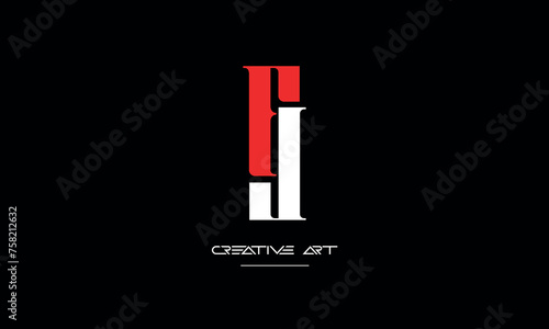 FL, LF, F, L abstract letters logo monogram