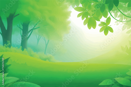 Green nature background vector illustration    © EFTI