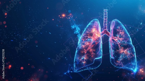 An innovative infographic showcasing the latest breakthroughs in human lungs healthcare. Doctor online concept