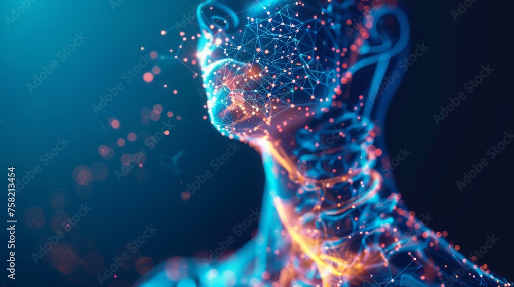 An innovative infographic showcasing the latest breakthroughs in human throat healthcare. Doctor online concept An innovative infographic showcasing the latest breakthroughs in human throat healthcare. Doctor online concept