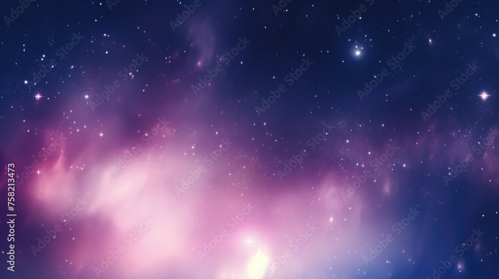 A stunning view of a purple and blue galaxy with twinkling stars. Perfect for science or space-themed projects A stunning view of a purple and blue galaxy with twinkling stars. Perfect for science or space-themed projects
