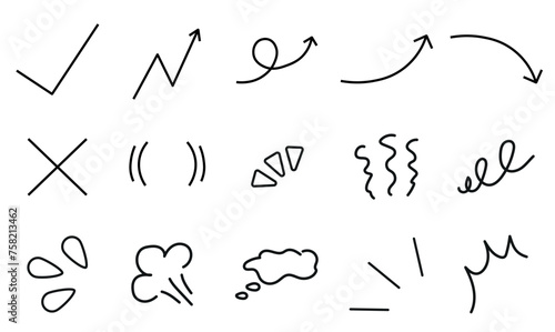 arrows line set