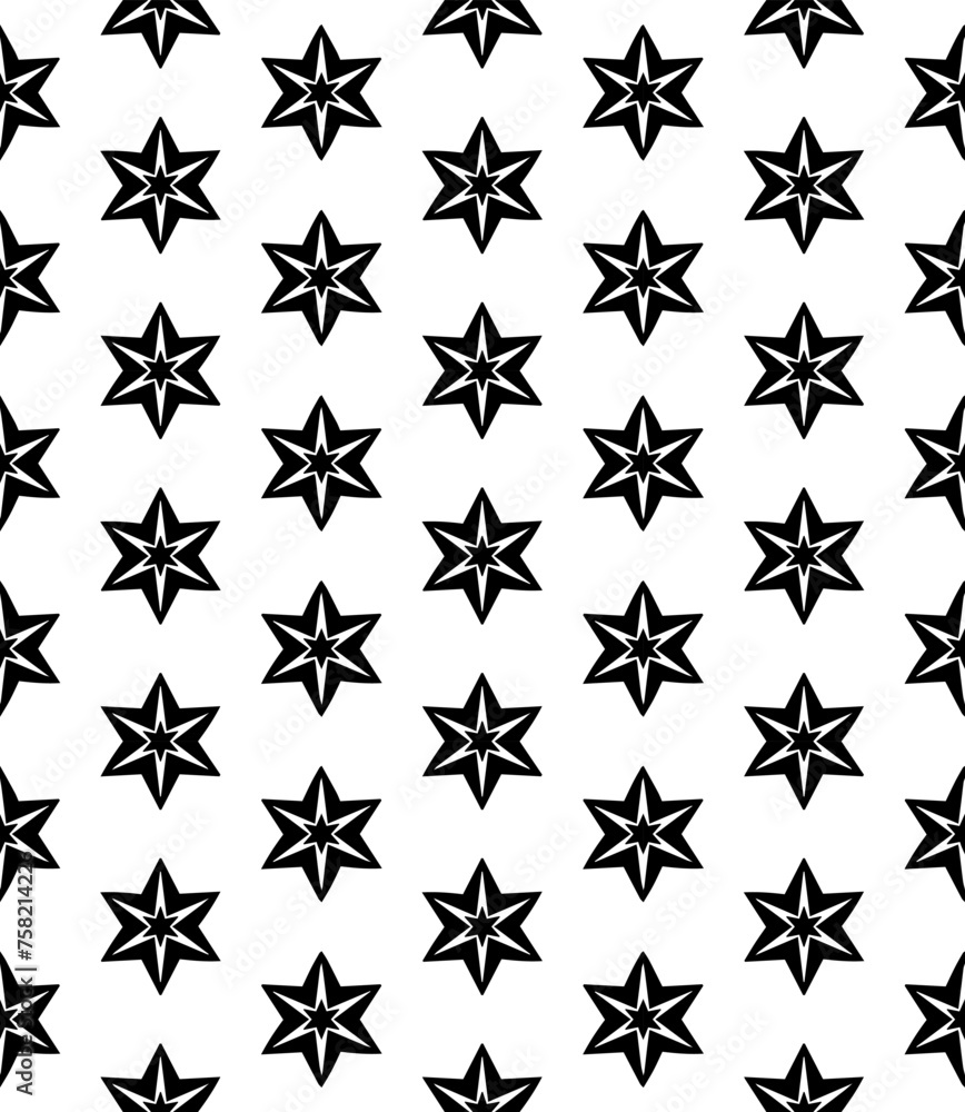 Black and white seamless abstract pattern. Background and backdrop. Grayscale ornamental design. Black and white seamless abstract pattern. Background and backdrop. Grayscale ornamental design.