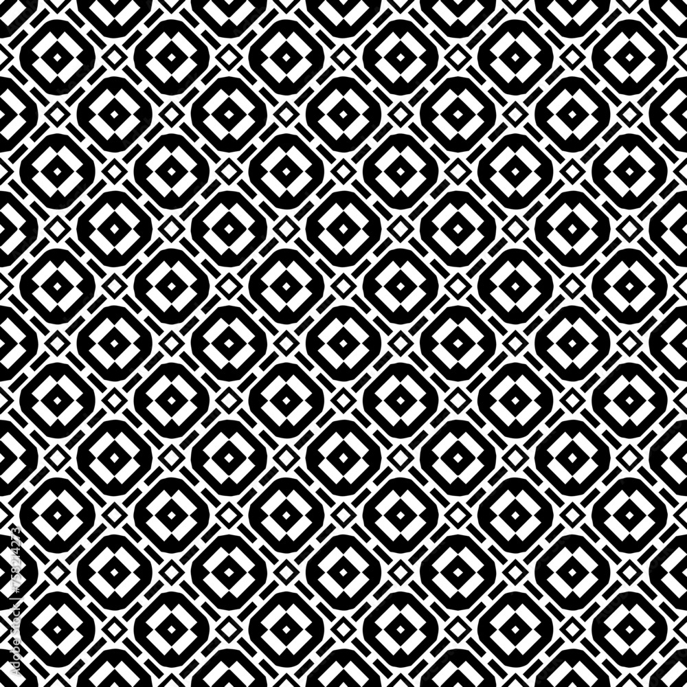 Black and white seamless abstract pattern. Background and backdrop. Grayscale ornamental design. Black and white seamless abstract pattern. Background and backdrop. Grayscale ornamental design.