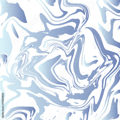 Abstract Blue Liquefy wallpaper art design. Blue and White wavy background. Blue Digital marbled texture.Splash of paint. Colorful liquid. 
