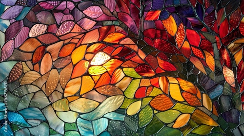 colorful stained glass window 