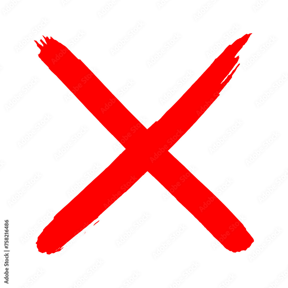 Fototapeta premium Kreuz rot 