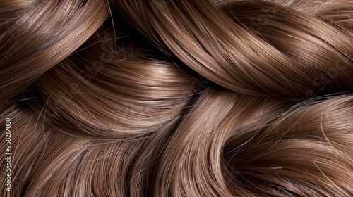 Close-Up of Wavy Hair Texture