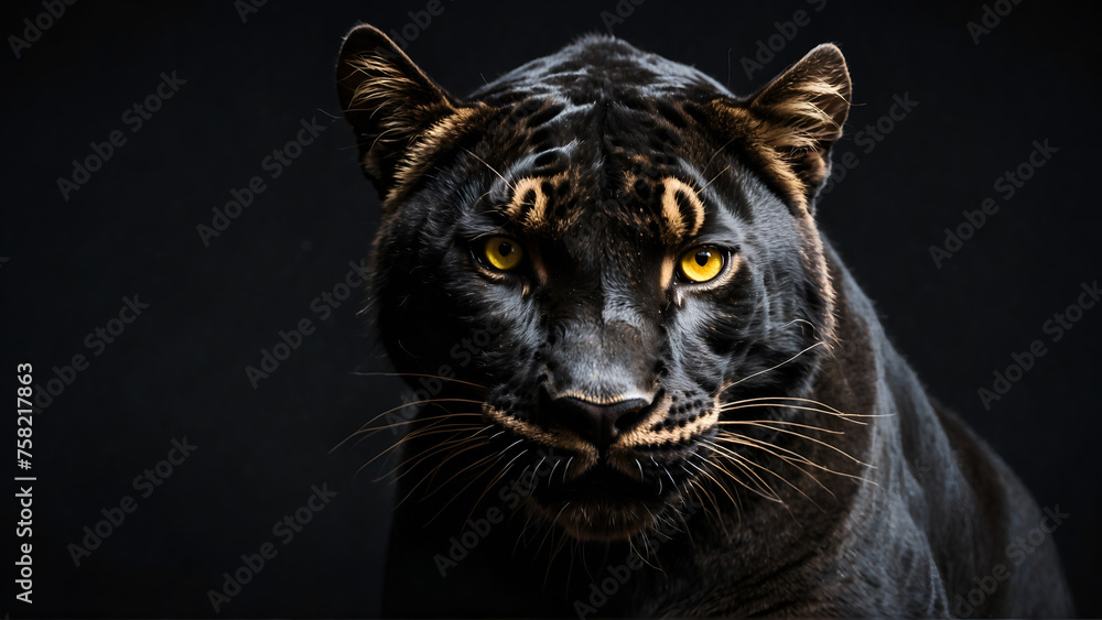 Portrait of black panther 