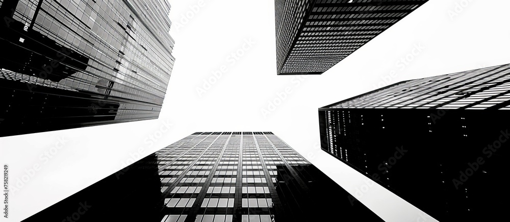 Tall Buildings in Black and White