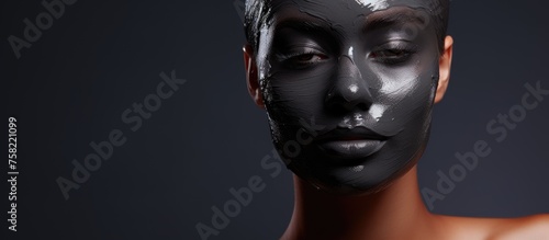 Stylish Woman Wearing Trendy Black Face Mask Making a Fashion Statement