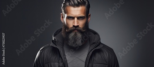 Confident Bearded Man in a ...