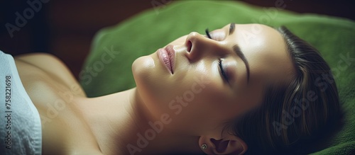 Tranquil Woman Resting Peac...