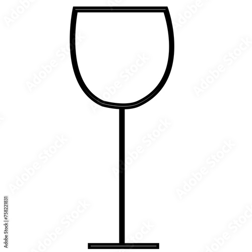 Gläser line icon vector.