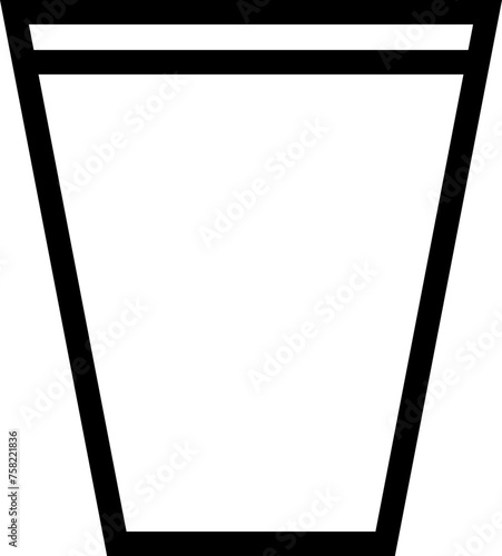 Gläser line icon vector.