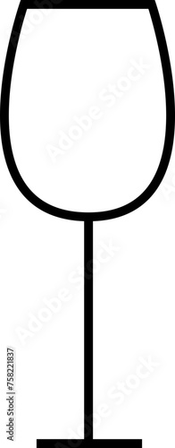 Gläser line icon vector.