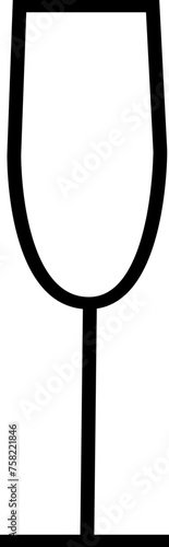 Gläser line icon vector.