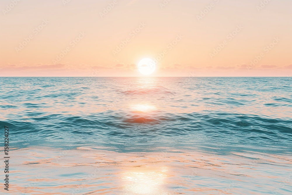 Serene Seascape at Sunset