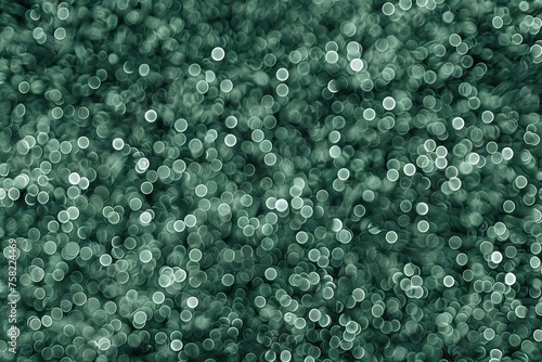 Abstract Bokeh Pattern in Monochrome Green photo