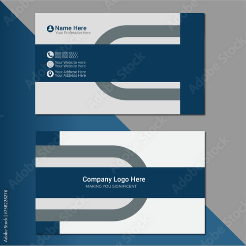 creative modern name card and business card Portrait and landscape orientation. 
Horizontal and vertical layout. Vector illustration. Clean Design Business Card. Modern Business Card. business modern
 photo
