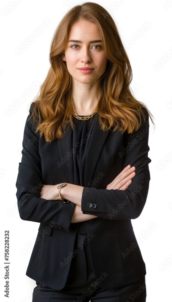 Confident businesswoman with arms crossed Confident businesswoman with arms crossed