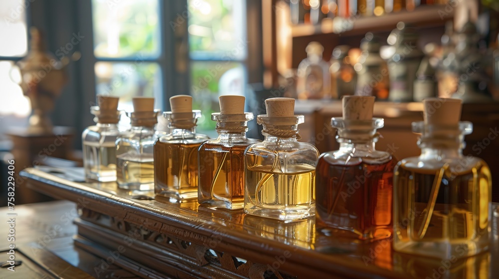 Elegant date palm trees with hanging lanterns to honor Ramadan