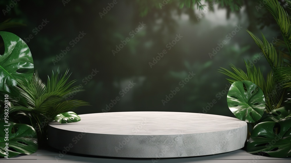 Round gray stone cosmetics product advertising.
Round gray stone cosmetics product advertising.