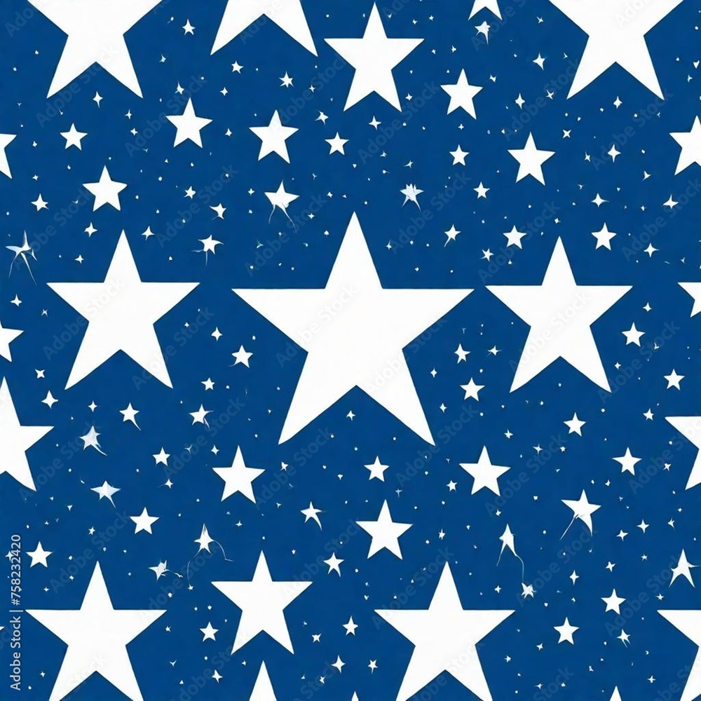 White stars with blue background White stars with blue background