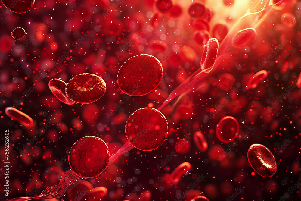 red cells in blood, microscopic image of human blood, medical (3) red cells in blood, microscopic image of human blood, medical (3)
