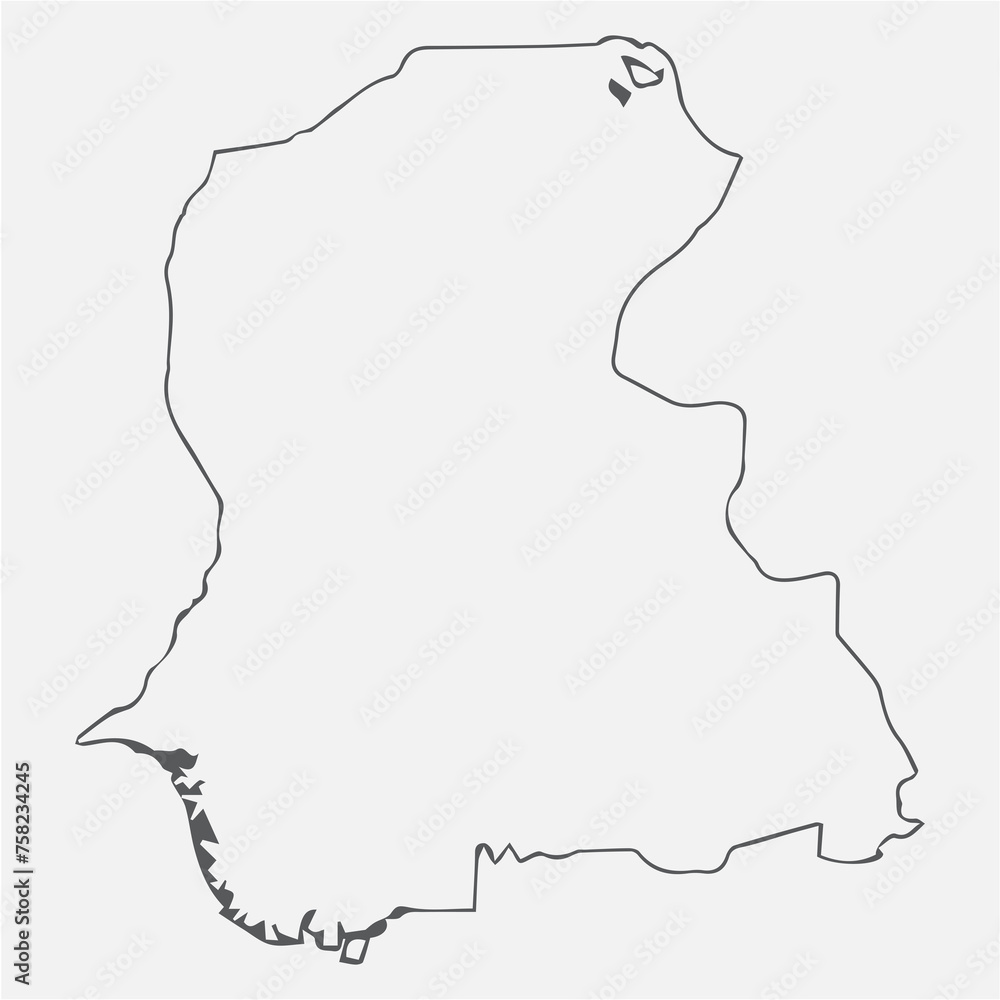 Sindh Outline map Pakistan Province Vector Art Sindh Outline map Pakistan Province Vector Art