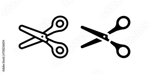 Scissors icon. for mobile concept and web design. vector illustration