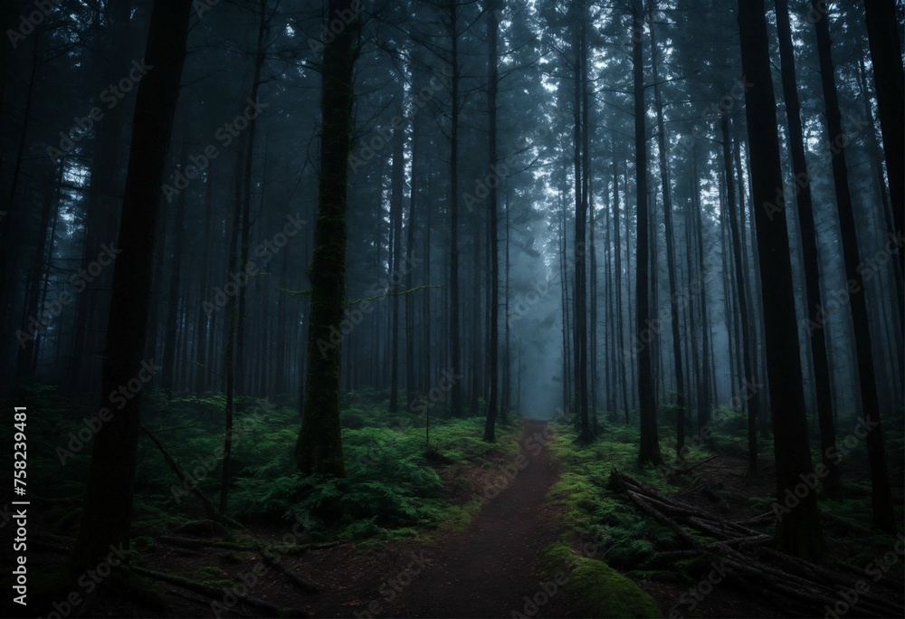 Fototapeta premium fog in the forest