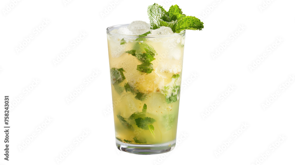 Cocktail mojito on transparent background Cocktail mojito on transparent background
