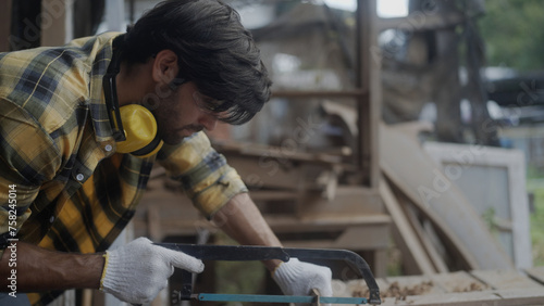 carpenter working in the workplace